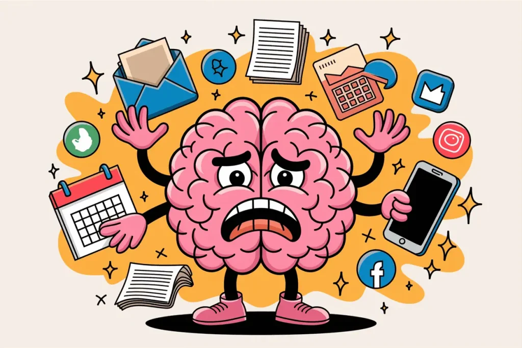 brains are overloaded with tasks