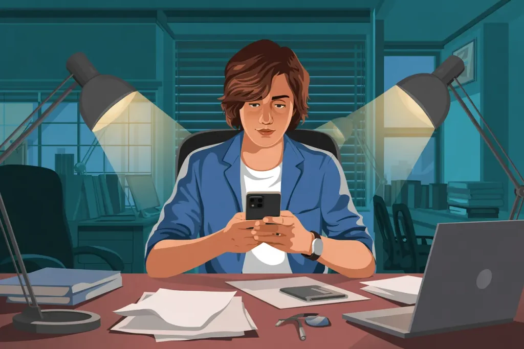 Distractions caused by checking phone constantly