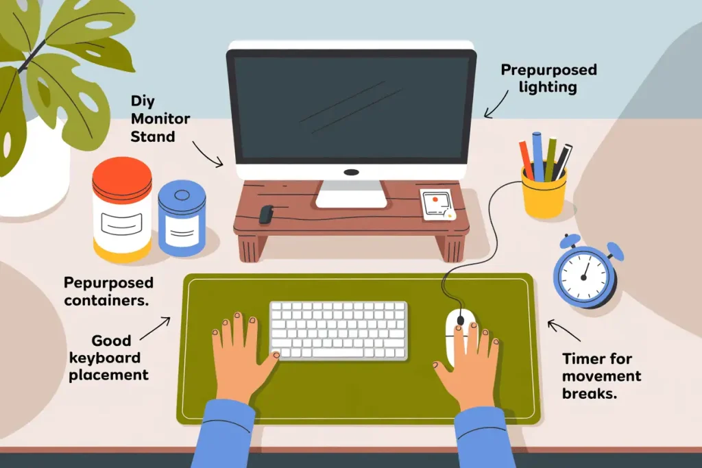 budget friendly ergonomic workspace