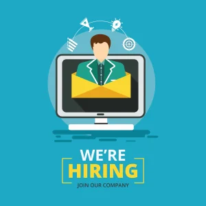 We're hiring sign